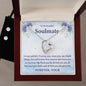 Forever Love Necklace and Cubic Zirconia Earring Set To my Beautiful Soulmate