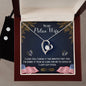 Forever Love Necklace and Cubic Zirconia Earring Set To my Police wife