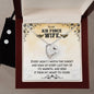 Forever Love Necklace and Cubic Zirconia Earring Set To my Air Force wife