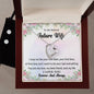 Forever Love Necklace and Cubic Zirconia Earring Set To my Beloved Future Wife4