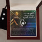 Forever Love Necklace and Cubic Zirconia Earring Set To the best police wife
