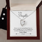 Forever Love Necklace and Cubic Zirconia Earring Set Mom to Daughter
