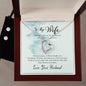 Forever Love Necklace and Cubic Zirconia Earring Set To my wife-I choose you