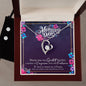 Forever Love Necklace and Cubic Zirconia Earring Set Happy Mother's Day