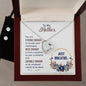 Forever Love Necklace and Cubic Zirconia Earring Set To my Mother-Just breathe
