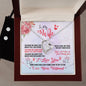 Forever Love Necklace and Cubic Zirconia Earring Set To my Wife you make me smile