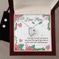 Forever Love Necklace and Cubic Zirconia Earring Set Dear Mom I love you so much