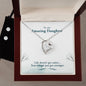 Forever Love Necklace and Cubic Zirconia Earring Set Life-doesn’t-get-easier
