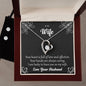Forever Love Necklace and Cubic Zirconia Earring Set To my Wife