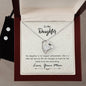 Forever Love Necklace and Cubic Zirconia Earring Set To my daughter-My daughter is my biggest