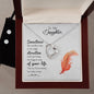 Forever Love Necklace and Cubic Zirconia Earring Set To my daughter-Sometimes the smallest step - new