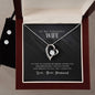 Forever Love Necklace and Cubic Zirconia Earring Set To my gorgeous wife-If I had to choose
