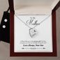 Forever Love Necklace and Cubic Zirconia Earring Set 50-To Mother from Son