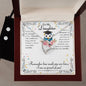 Forever Love Necklace and Cubic Zirconia Earring Set To my Daughter on your Graduation