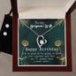 Forever Love Necklace and Cubic Zirconia Earring Set To my Gorgous Wife Happy Birthday