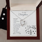Forever Love Necklace and Cubic Zirconia Earring Set To my daughter-Strength  doesn_t come