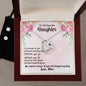 Forever Love Necklace and Cubic Zirconia Earring Set Dearest daughter