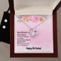 Forever Love Necklace and Cubic Zirconia Earring Set Happy Birthday good friend