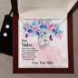 Forever Love Necklace and Cubic Zirconia Earring Set dear sister