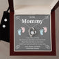Forever Love Necklace and Cubic Zirconia Earring SetTo my Mommy to be
