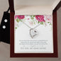 Forever Love Necklace and Cubic Zirconia Earring Set My Dear Sister