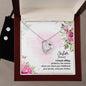 Forever Love Necklace and Cubic Zirconia Earring Set To my Sister A female sibling