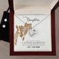 Forever Love Necklace and Cubic Zirconia Earring Set To my daughter-she is my heart