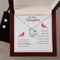 Forever Love Necklace and Cubic Zirconia Earring Set To my daughter-Some days are better