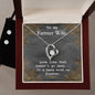Forever Love Necklace and Cubic Zirconia Earring Set To my Farmer wife