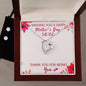 Forever Love Necklace and Cubic Zirconia Earring Set Wishing you a happy Mothers day