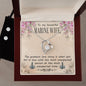Forever Love Necklace and Cubic Zirconia Earring Set To my beautiful Marine wife