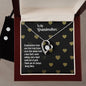 Forever Love Necklace and Cubic Zirconia Earring Set To my Grandmother