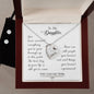 Forever Love Necklace and Cubic Zirconia Earring Set To my daughter-You have survived