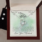 Forever Love Necklace and Cubic Zirconia Earring Set To my wife-You are my love