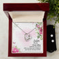 Forever Love Necklace and Cubic Zirconia Earring Set To my Sister A female sibling