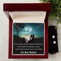 Forever Love Necklace and Cubic Zirconia Earring Set To my Wife Love your husband