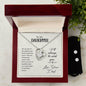 Forever Love Necklace and Cubic Zirconia Earring Set To my daughter-You are one of the