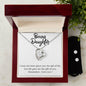 Forever Love Necklace and Cubic Zirconia Earring Set Bonus Daughter 2