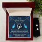 Forever Love Necklace and Cubic Zirconia Earring Set To My Soul Sister