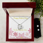 Forever Love Necklace and Cubic Zirconia Earring Set Happy Mother's Day to my Incredible Mom