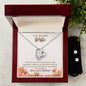 Forever Love Necklace and Cubic Zirconia Earring Set To my Beautiful Wife If-I-had-to-choose-between