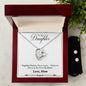 Forever Love Necklace and Cubic Zirconia Earring Set Mother to daughter final first text