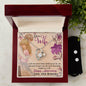 Forever Love Necklace and Cubic Zirconia Earring Set Happy Anniversary Dear Wife