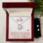 Forever Love Necklace and Cubic Zirconia Earring Set To my wife-You are the most beautiful thing