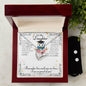 Forever Love Necklace and Cubic Zirconia Earring Set To my Daughter on your Graduation
