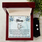 Forever Love Necklace and Cubic Zirconia Earring Set To My Mom
