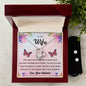 Forever Love Necklace and Cubic Zirconia Earring Set To my Wife Love your husband