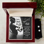 Forever Love Necklace and Cubic Zirconia Earring Set Happy Mother's Day, Dear Wife, Mummy to be