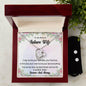Forever Love Necklace and Cubic Zirconia Earring Set To my Beloved Future Wife4