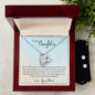 Forever Love Necklace and Cubic Zirconia Earring Set To My Daughter - Learn From Everything